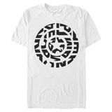 Marvel Logo - Yazılı Kalkan Erkek Bisiklet Yaka T-Shirt Beyaz M