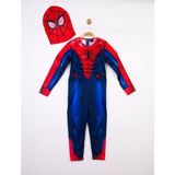 Marvel Spider-Man Çocuk Kaslı Kostüm 18180 - 7 - 9 Yaş - Kırmızı
