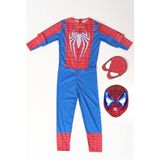 Marvel Spider-Man Işıklı Maskeli Beyaz Baskılı Marvel Spider-Man Kostümü Yeni Örümcek Adam Kostüm - 3 - 4 Yaş - Beyaz Ve Kırmızı