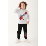 Marvel Spider-Man Kar Melanj Erkek Çocuk Eşofman Takımı - 7 - 8 Yaş