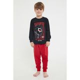 Marvel Spider-Man Lisanslı Be Amazing Siyah Erkek Çocuk Uzun Kol Pijama Takım - 3 - 4 Yaş
