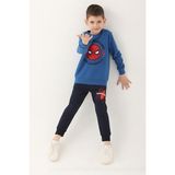 Marvel Spider-Man Saks Mavi Erkek Çocuk Eşofman Takımı - 6 - 7 Yaş