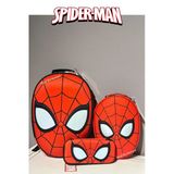 Marvel Spider-Man Spider-Man Lisanslı Kabartmalı İlkokul Çanta, Beslenme,Kalem Kutusu Seti