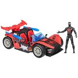 Marvel Spider-Man VenomVersus Epic World of Action Miles Morales Remix Blast Racer Figür ve Oyuncak Araba, Süper Kahraman Oyuncakları, 4 Yaş ve Üzeri Çocuklar