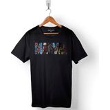 Marvel Spiderman Hulk Deadpool Iron Man Baskılı Eşofman Unisex Tişört - Siyah - XL