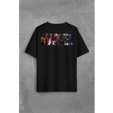 Marvel Spiderman Hulk Deadpool Iron Man Sırt Ön Baskılı Oversize Tişört Unisex T-Shirt OVR12S1886