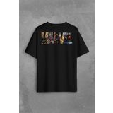 Marvel Spiderman Hulk Deadpool Iron Man Sırt Ön Baskılı Oversize Tişört Unisex T-Shirt OVR12S1888