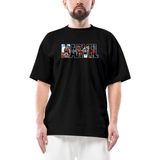 Marvel Spiderman In Post Oversize Siyah Tişört - XL