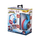 Marvel Spıderman Kablolu Kulaklık Çocuk Kulaklığı Lisanslı Hediye Stıckerlı MV-6513-SAF - Mavi - Kırmızı