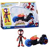 Marvel Spidey and His Amazing Friends, Miles Morales: Spider-Man Motosikletli Aksiyon Figürü