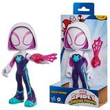 Marvel Spidey and His Amazing Friends süper büyük 22,5 cm Ghost-Spider aksiyon figürü, 3 yaşından büyük erkek ve kız çocukları için süper kahraman oyuncağı