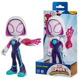 Marvel Spidey and His Amazing Friends süper büyük 22,5 cm Ghost-Spider aksiyon figürü, 3 yaşından büyük erkek ve kız çocukları için süper kahraman oyuncağı