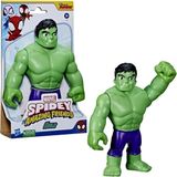 Marvel Spidey His Amazing Friends Supersized Hulk Figür F7572 - 01-Yeşil