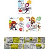 Marvel Super Hero İlk Boyama Kitabım 3'lü Set (Matematik Öğreten Cetvel)