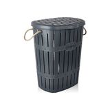 Marvielle 45 Litre Plastik , Antrasit Renkli ve Hafif Tasarım - Çamaşır Sepeti