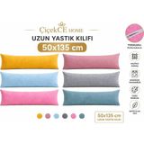 Marvielle 50X135 cm Fermuarlı 1 Adet - Yastık Kılıfı - Mavi
