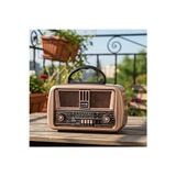 Marvielle Ahşap Görünümlü Elektrikli ve Şarjlı , Fm/usb/sd - Nostaljik Radyo