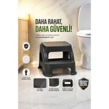 Marvielle AK-642 Basamaklı Tabure Mutfak Merdiveni Katlı Basamak Merdiven Tabure Çocu - Bebek Banyo Aksesuarı - Kahverengi