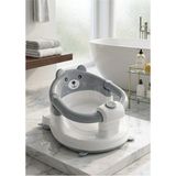 Marvielle Beary Lüx Bebek Banyo & Mama Oturağı Vakum Tabanlı - Bebek Banyo Aksesuarı - Gri