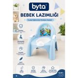 Marvielle Çocuk Lazımlığı Ergonomik Bebek Tuvalet Eğitim Oturağı Çıkarılabilir Haznel - Bebek Banyo Aksesuarı - Mavi