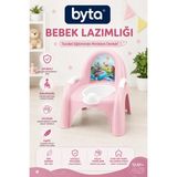 Marvielle Çocuk Lazımlığı Ergonomik Bebek Tuvalet Eğitim Oturağı Çıkarılabilir Haznel - Bebek Banyo Aksesuarı - Pembe