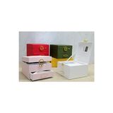 Marvielle Deri Kaplamalı 16X16 cm Makyaj ve Takı Kutusu - Makyaj & Takı Organizeri