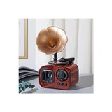 Marvielle Dönen Plaklı Gramofon Müzik Kutusu ile Retro Dekorasyon Parçası - Türk Müziği Enstrümanı