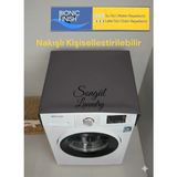 Marvielle Duck Kumaş Nakışlı Çamaşır Makinesi Örtüsü Antrasit Gri - Banyo Düzenleyici