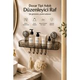 Marvielle Duşakabin Şampuanlık Raf Askılı Banyo Mutfak Organizer - Banyo Düzenleyici - Gri