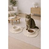 Marvielle Kedi Mama Paspası 31X31 Cm, Temiz ve Pratik Kullanım - Kedi Tırmalaması