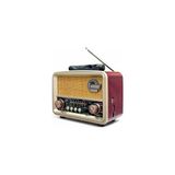 Marvielle Mini Nostaljik Radyo ve Telefon Standı Özellikli Tasarım - Alarm Saatli Radyo