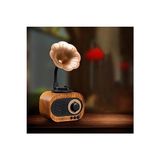 Marvielle Mini Retro Gramofon Radyo Bluetooth Hoparlör ile Nostaljik Atmosfer - Nostaljik Radyo