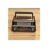 Marvielle Nostaljik Kahve Renkli Bluetooth Radyo, USB ve Sd Kart Desteği - Nostaljik Radyo