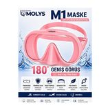 Marvielle Profesyonel + Anti Fog - Geniş Görüş ve Netlik - Dalış Maskesi
