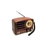 Marvielle Retro Ahşap Tasarımlı Taşınabilir Bluetooth Hoparlör, Şarjlı ve Döndürülebi - Nostaljik Radyo