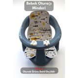 Marvielle Şekilli Bebek Oturağı Minderi - Bebek Oturak Minderi - Bebek Banyo Aksesuarı - Mavi