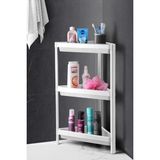 Marvielle Üçgen 3 Katlı Köşe Banyo Rafı Düzenleyici Beyaz - Banyo Düzenleyici