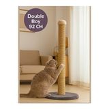 Marvielle Yetişkin Kediler Için Yuvarlak Tabanlı Tırmalama Tahtası - 92 cm - Kedi Tırmalaması