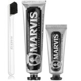 Marvis Amarelli Mint 3'lü 85 ml + 25 ml Diş Macunu + Marvis Yumuşak Diş Fırçası