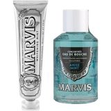 Marvis Anise Mint Ağız Gargarası Anason 120 ml + Whitening Mint Diş Macunu 85 ml