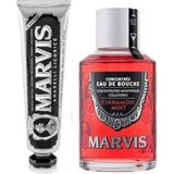 Marvis Cinnamont Mint Ağız Gargarası Tarçın 120 ml + Amarelli Licorice Mint Diş Macunu 85 ml