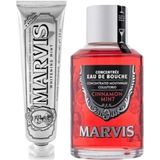Marvis Cinnamont Mint Ağız Gargarası Tarçın 120 Ml+whitening Mint Diş Macunu 85 Ml