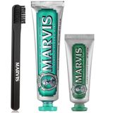 Marvis Klasik Extra Nane 3'lü 85 ml + 25 ml Diş Macunu + Marvis Orta Sert Diş Fırçası