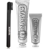 Marvis Smokers Whitening Mint 3'lü 85 ml + 25 ml Diş Macunu +Orta Sert Diş Fırçası