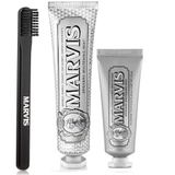 Marvis Smokers Whitening Mint Diş Macunu 85 Ml + 25 Ml + Orta Sert Diş Fırçası 3 Lü Bakım Seti