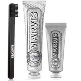 Marvis Smokers Whitening Mint Diş Macunu 85 Ml + 25 Ml + Orta Sert Diş Fırçası 3 Lü Bakım Seti