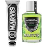 Marvis Spearmint Ağız Gargarası Nane 120 ml + Amarelli Licorice Mint Diş Macunu 85 ml