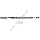 Marvy 1800-26 Gümüş Çift Uçlu Brush Pen Fırça Kalem