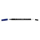Marvy 1800-3 Mavi Çift Uçlu Brush Pen Fırça Kalem