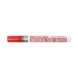 marvy 728 mendüstriyel markör paint fiber uç kalem 4.5 mm kırmızı (12 li kutu) - Yok